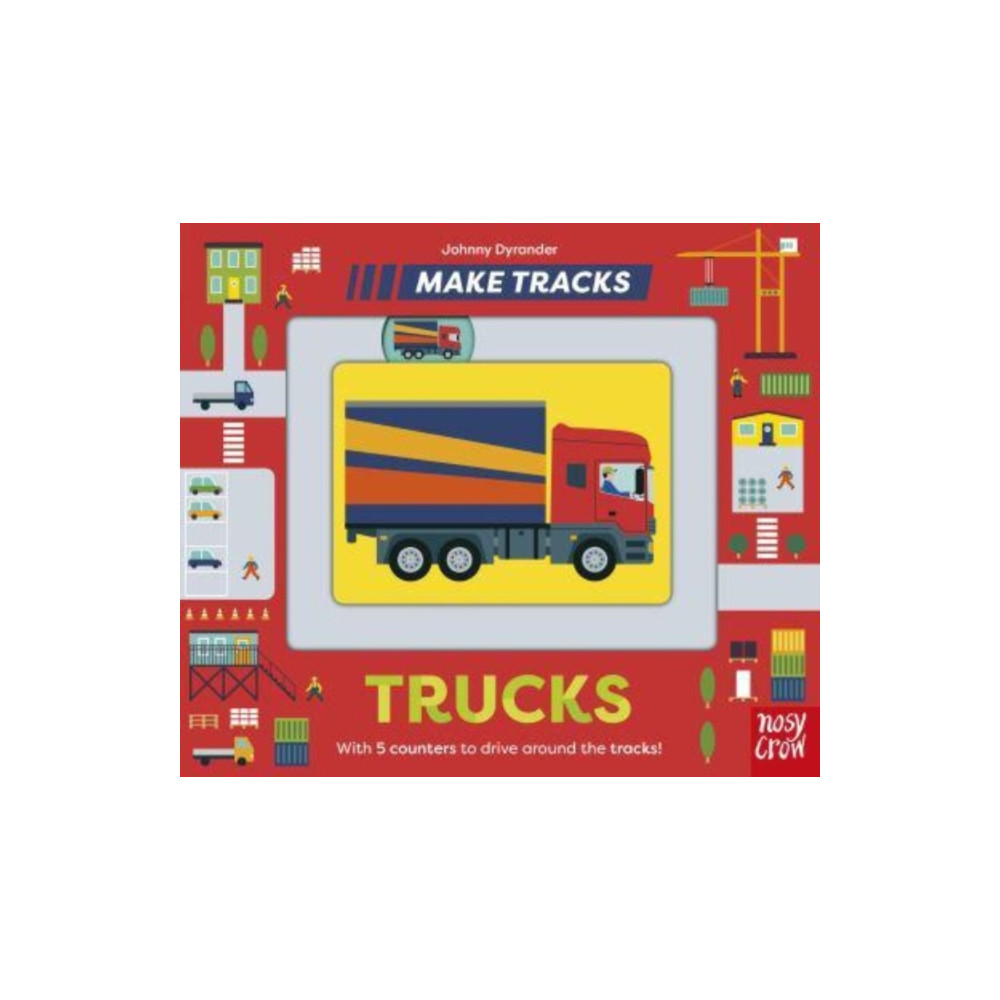 Produktbild för Make Tracks: Trucks (bok, board book, eng)