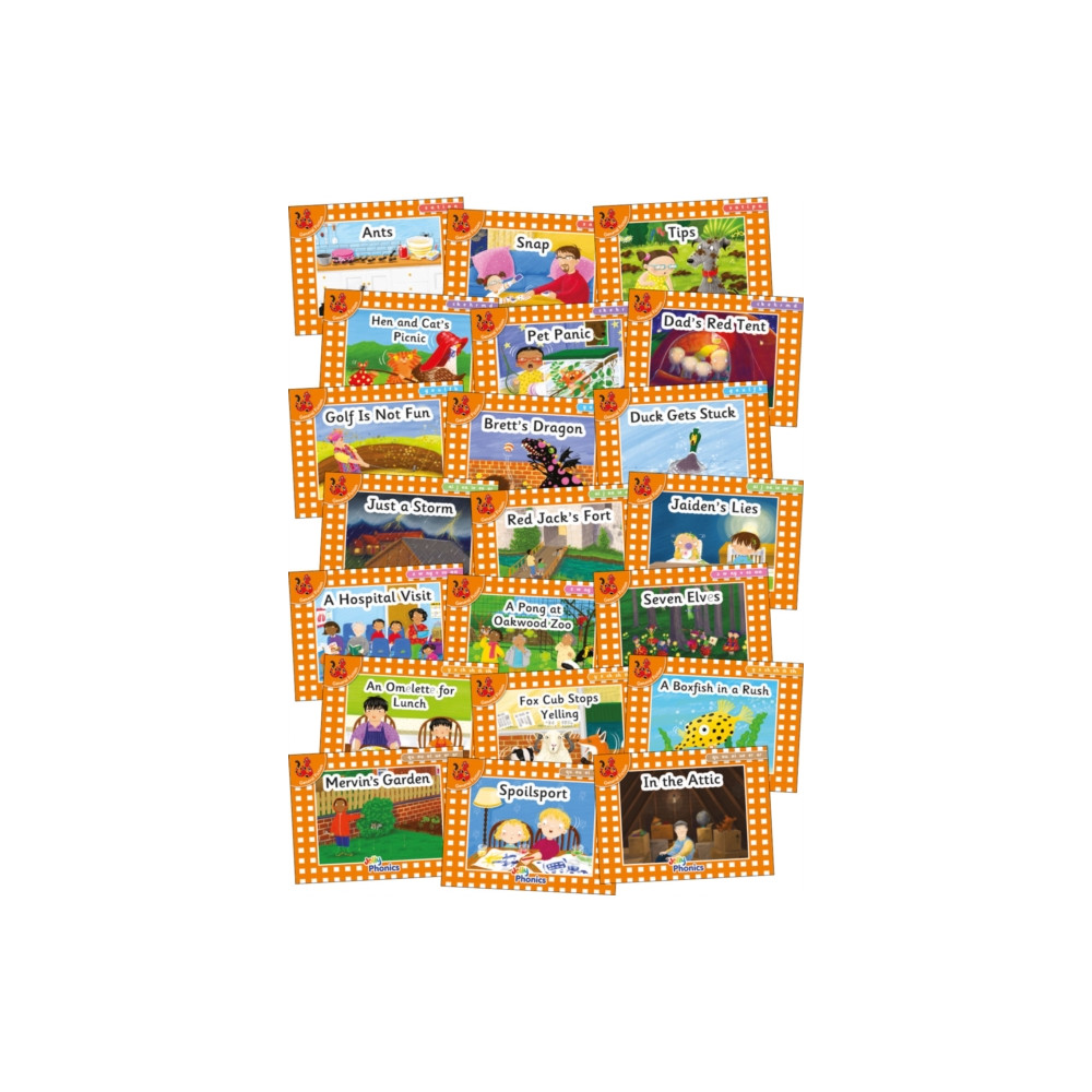 Produktbild för Jolly Phonics Orange Level Readers Complete Set (häftad, eng)
