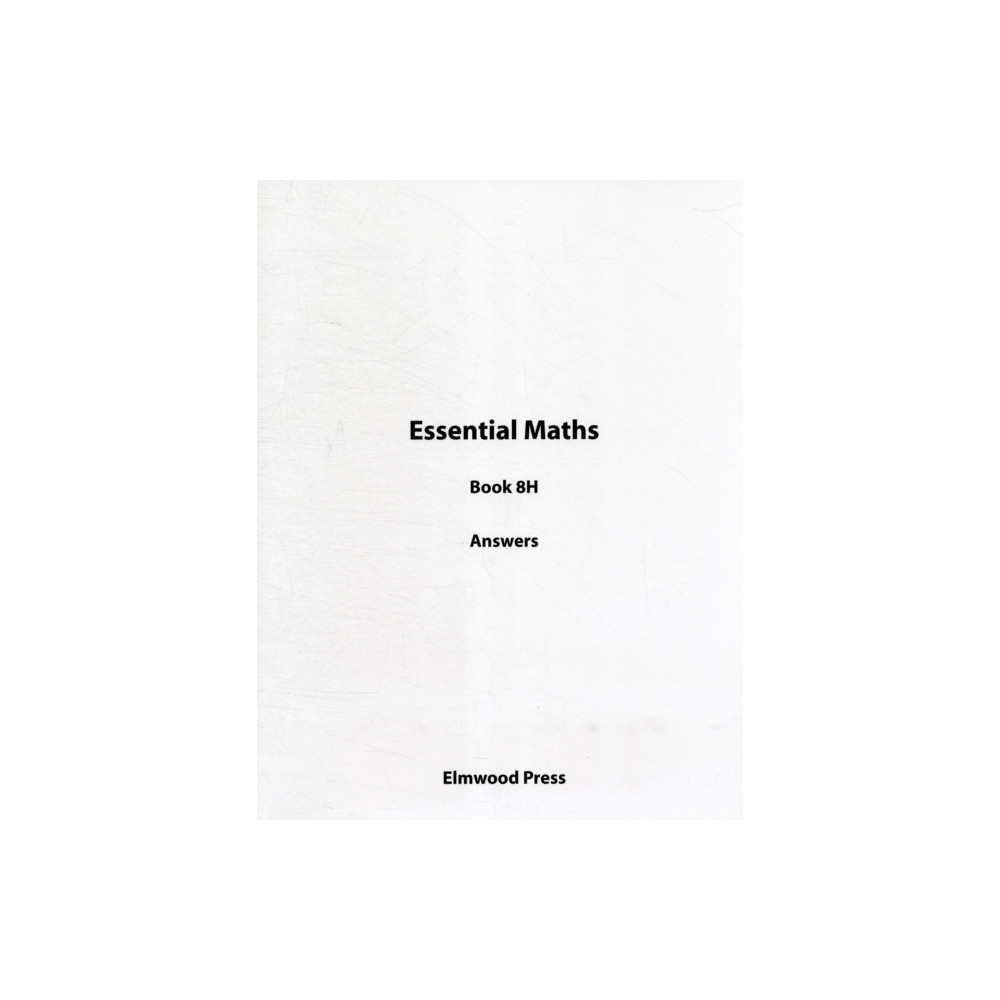 Produktbild för Essential Maths 8H Answers (häftad, eng)