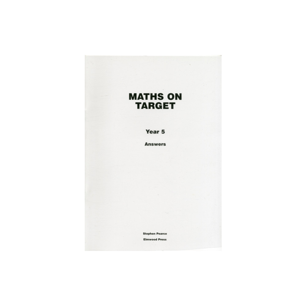 Produktbild för Maths on Target Year 5 Answers (häftad, eng)