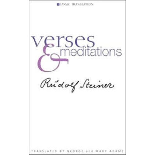 Rudolf Steiner Press Verses and Meditations (häftad, eng)