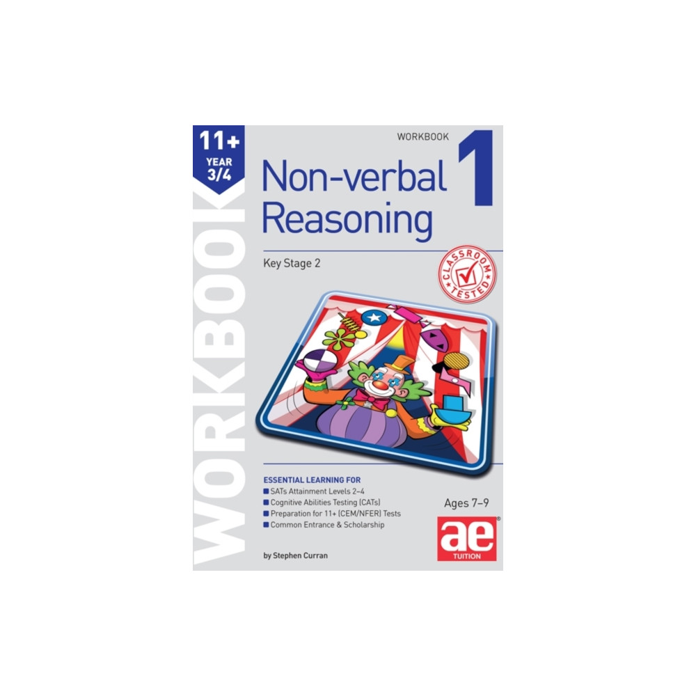Produktbild för 11+ Non-Verbal Reasoning Year 3/4 Workbook 1 (häftad, eng)