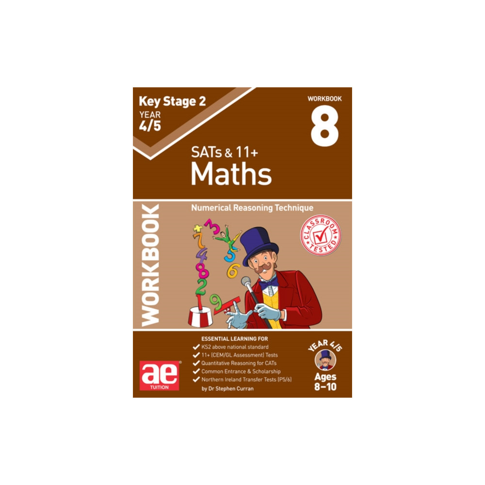 Produktbild för KS2 Maths Year 4/5 Workbook 8 (häftad, eng)