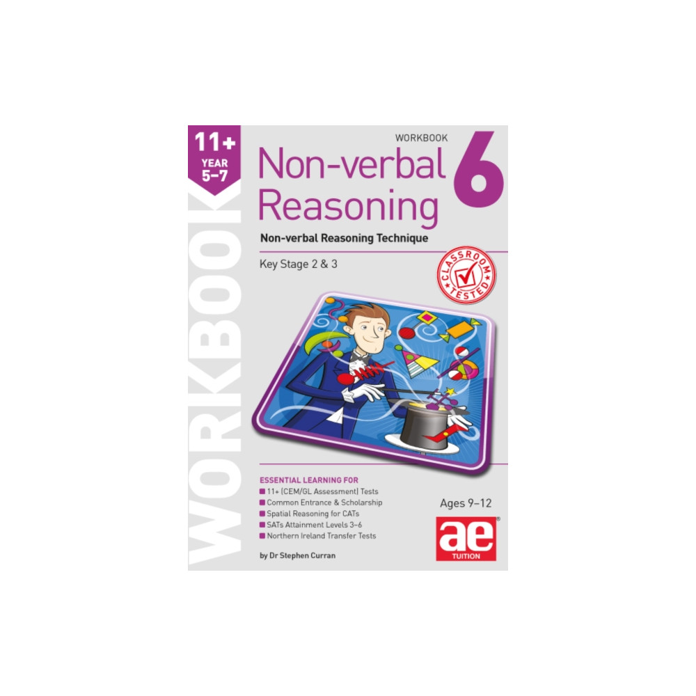 Produktbild för 11+ Non-verbal Reasoning Year 5-7 Workbook 6 (häftad, eng)