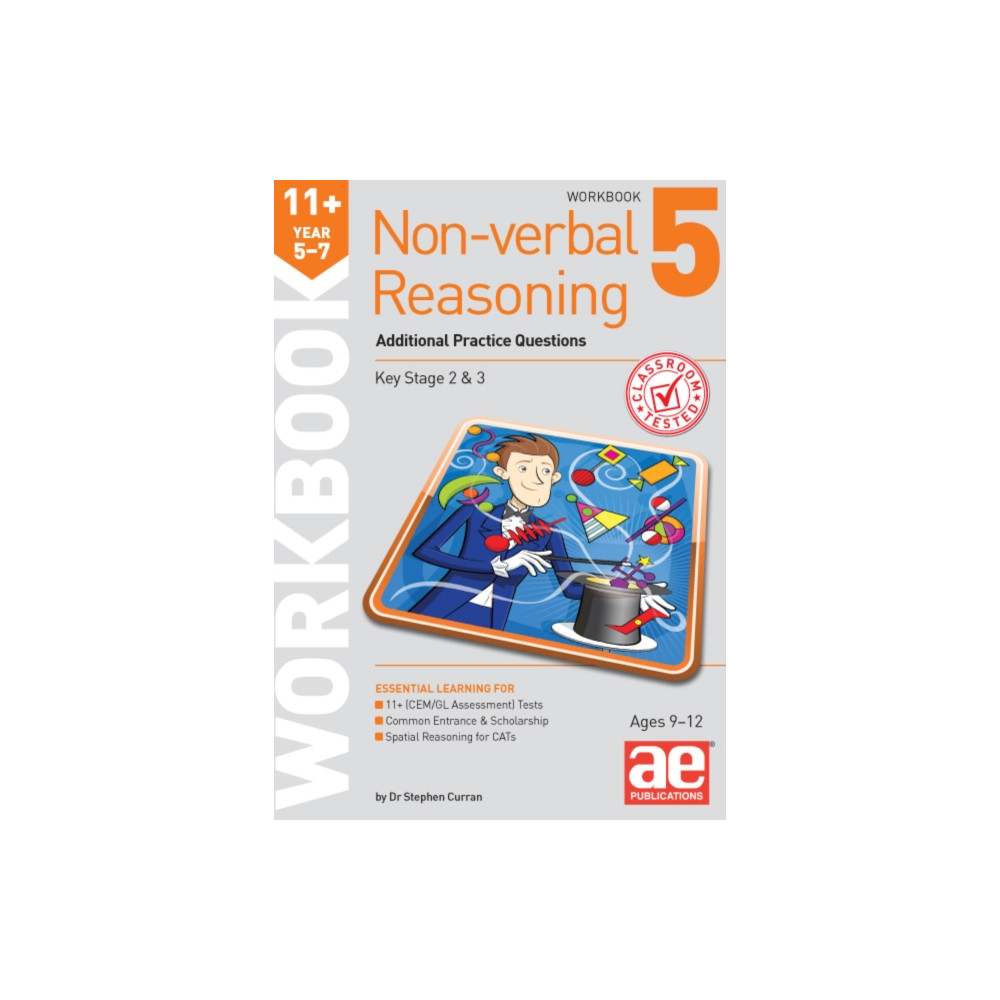 Produktbild för 11+ Non-verbal Reasoning Year 5-7 Workbook 5 (häftad, eng)