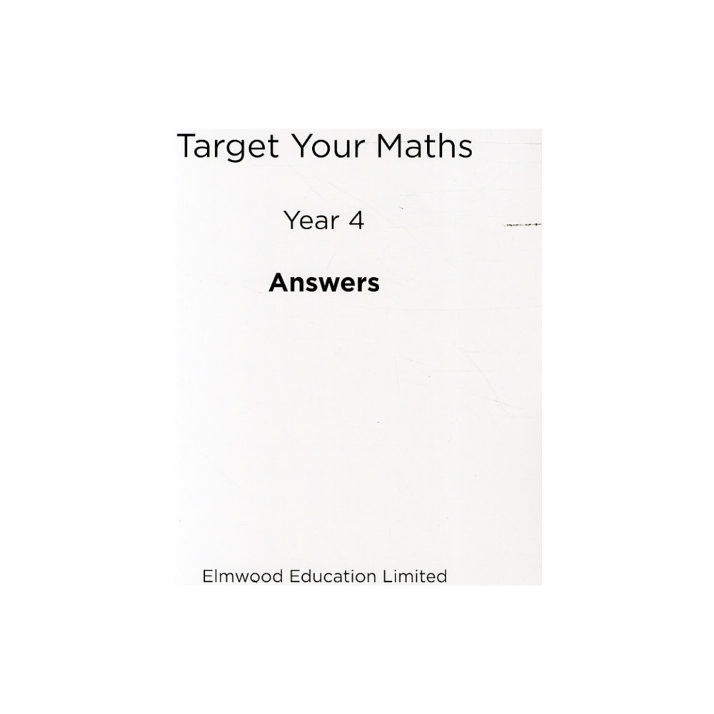 Produktbild för Target Your Maths Year 4 Answer Book (häftad, eng)