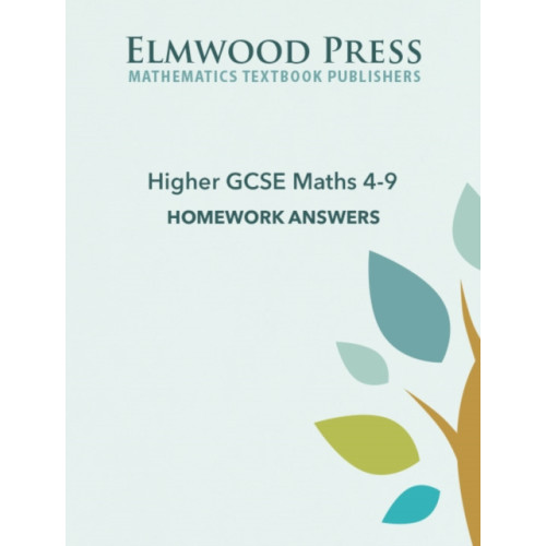 Elmwood Education Limited Higher GCSE Maths 4-9 Homework Answers (häftad, eng)