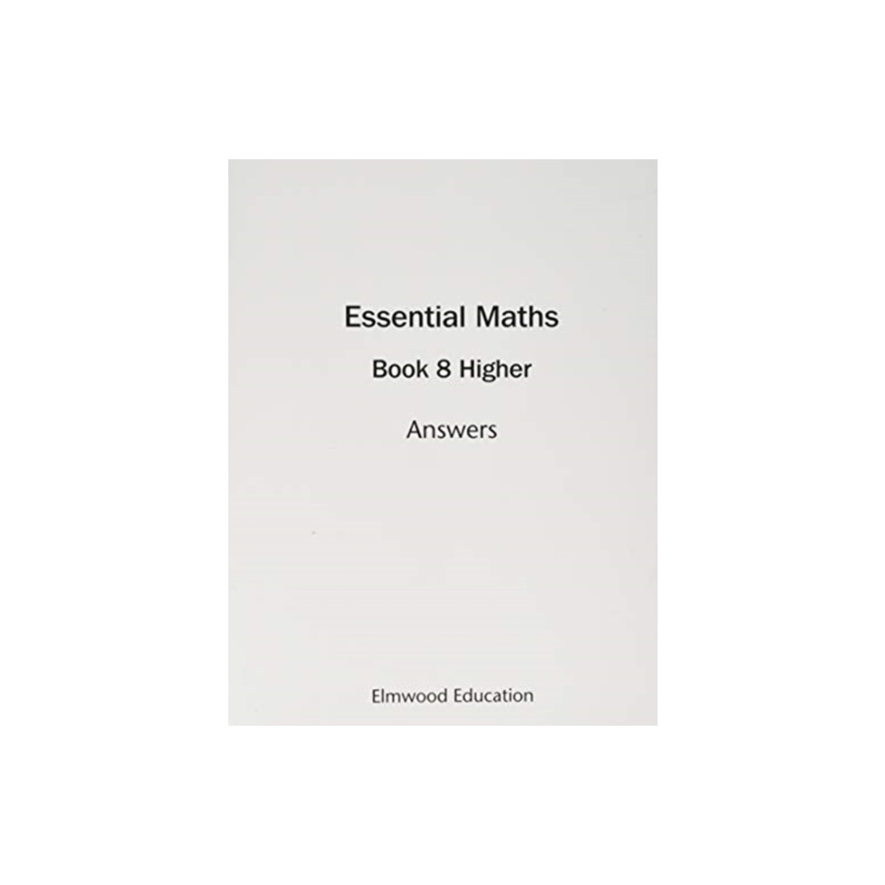 Produktbild för Essential Maths 8 Higher Answers (häftad, eng)