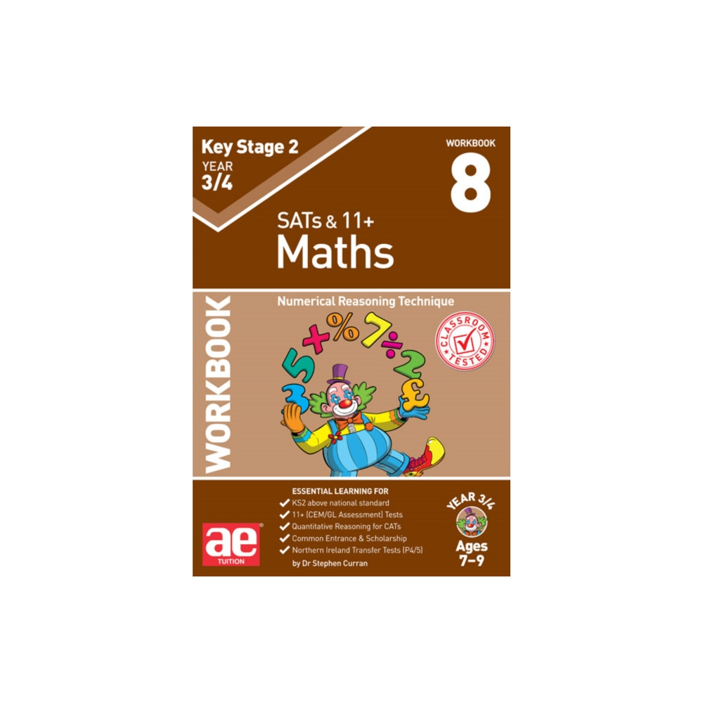 Produktbild för KS2 Maths Year 3/4 Workbook 8 (häftad, eng)