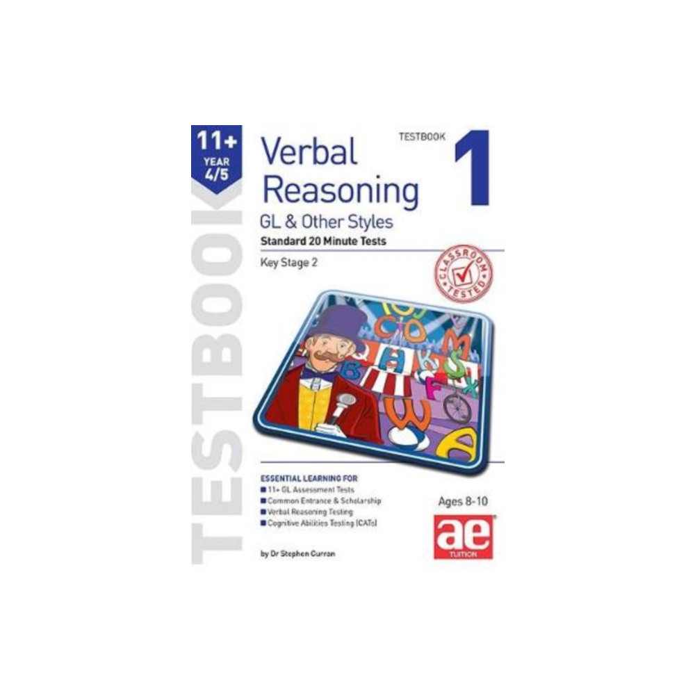 Produktbild för 11+ Verbal Reasoning Year 4/5 GL & Other Styles Testbook 1 (häftad, eng)
