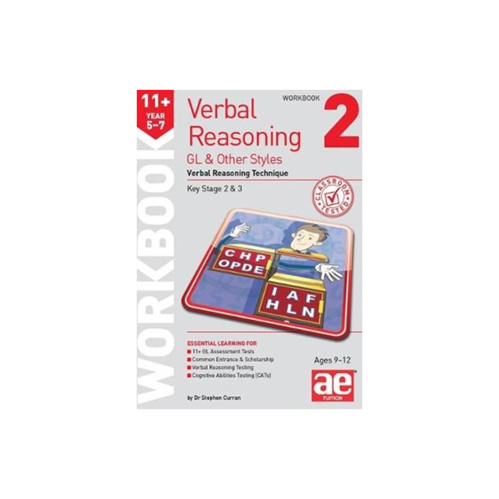 Produktbild för 11+ Verbal Reasoning Year 5-7 GL & Other Styles Workbook 2 (häftad, eng)