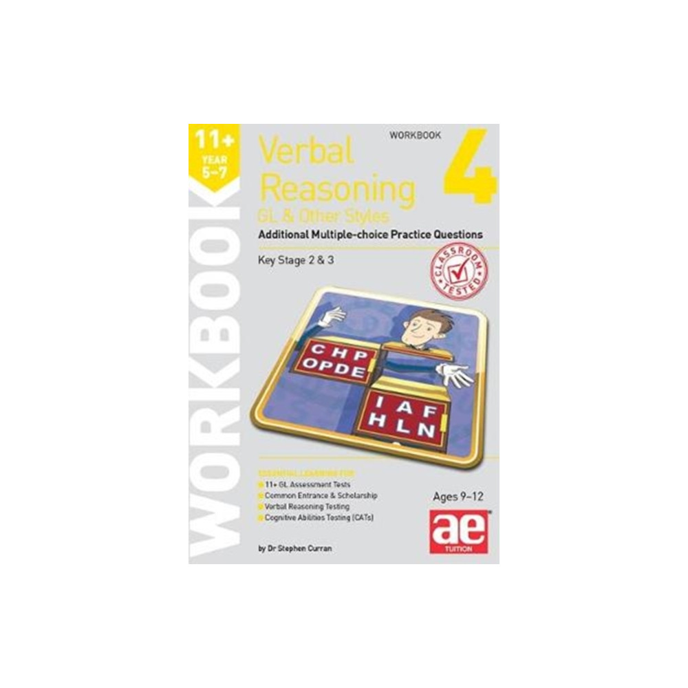 Produktbild för 11+ Verbal Reasoning Year 5-7 GL & Other Styles Workbook 4 (häftad, eng)