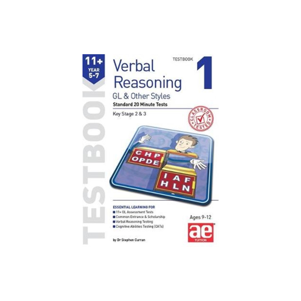 Produktbild för 11+ Verbal Reasoning Year 5-7 GL & Other Styles Testbook 1 (häftad, eng)