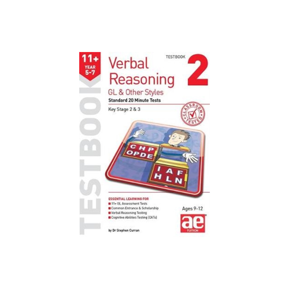 Produktbild för 11+ Verbal Reasoning Year 5-7 GL & Other Styles Testbook 2 (häftad, eng)