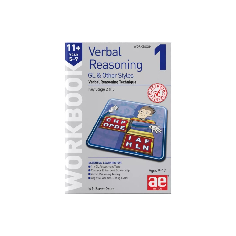 Produktbild för 11+ Verbal Reasoning Year 5-7 GL & Other Styles Workbook 1 (häftad, eng)