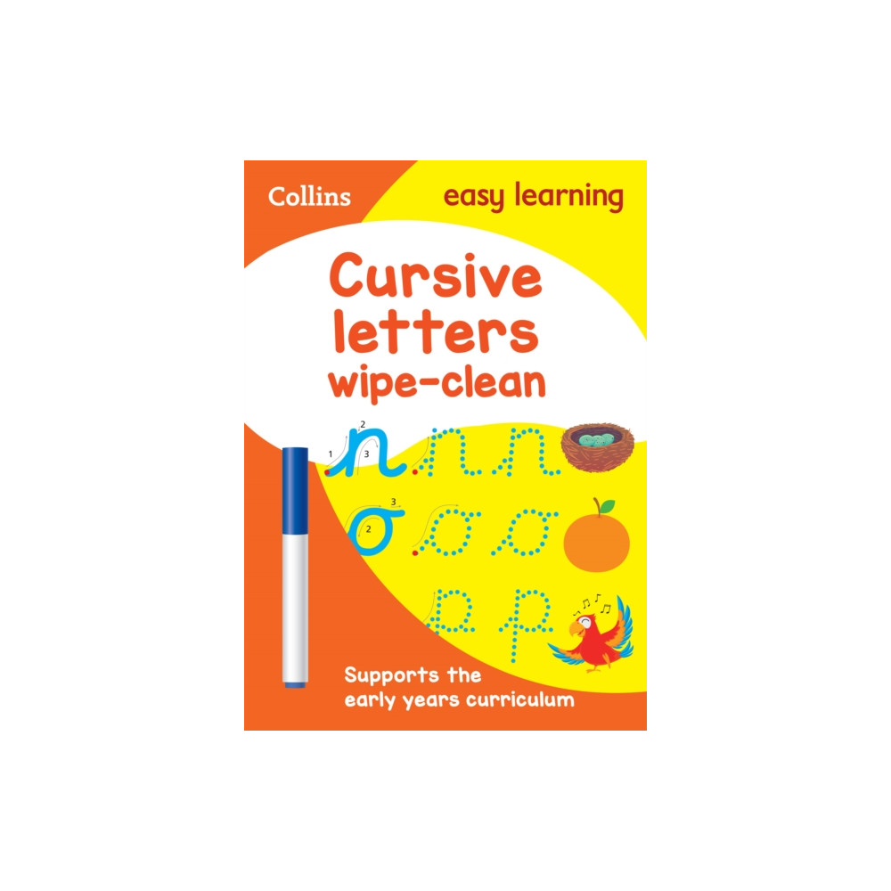 Produktbild för Cursive Letters Age 3-5 Wipe Clean Activity Book (häftad, eng)