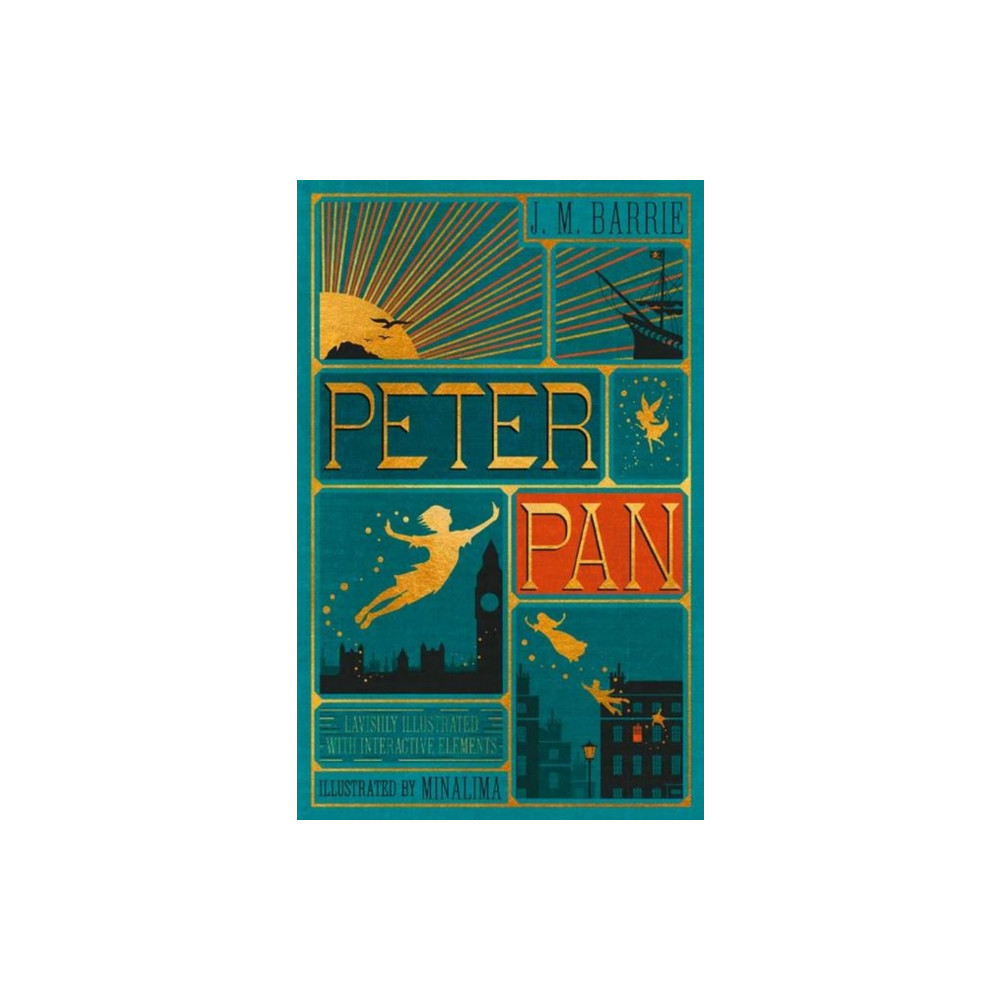 Produktbild för Peter Pan (MinaLima Edition) (lllustrated with Interactive Elements) (inbunden, eng)