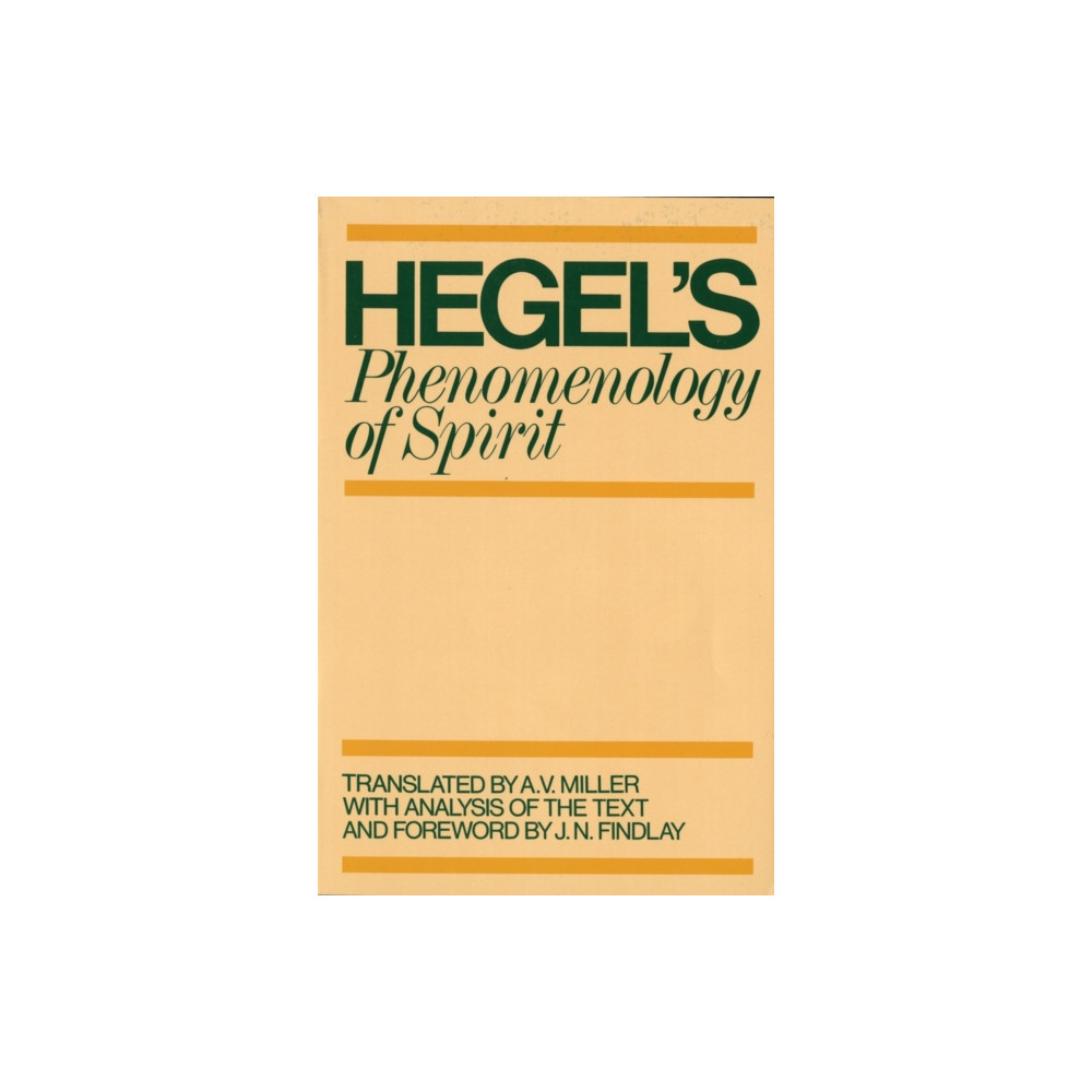 Produktbild för Phenomenology of Spirit (häftad, eng)