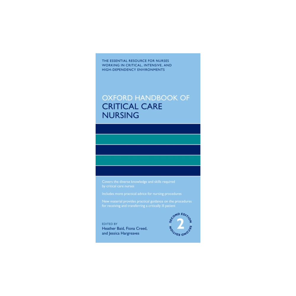 Produktbild för Oxford Handbook of Critical Care Nursing (häftad, eng)