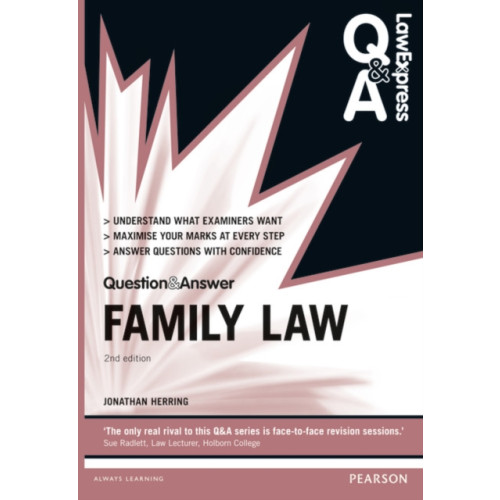 Pearson Education Limited Law Express Question and Answer: Family Law (häftad, eng)