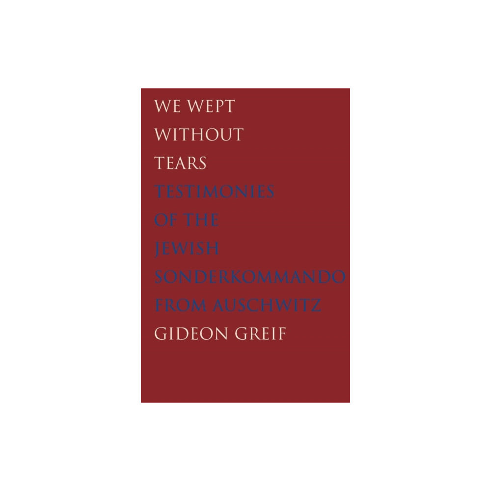 Produktbild för We Wept Without Tears (häftad, eng)