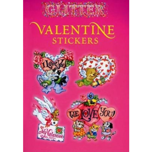 Dover publications inc. Glitter Valentine Stickers (häftad)