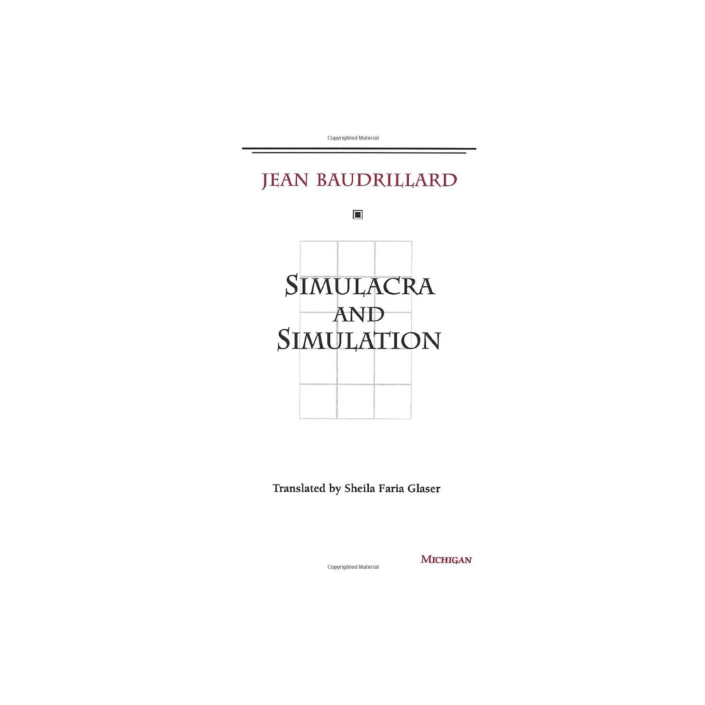 Produktbild för Simulacra and Simulation (häftad, eng)