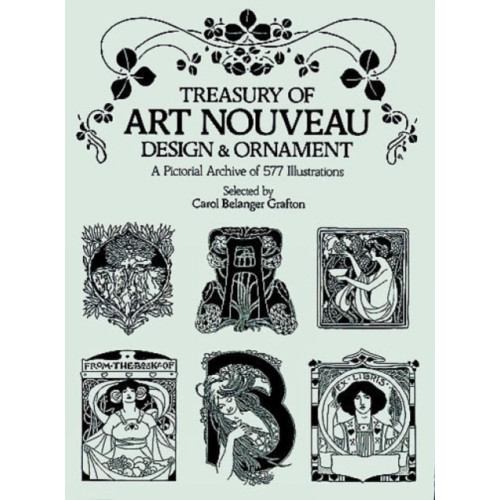 Dover publications inc. Treasury of Art Nouveau Design & Ornament (häftad)