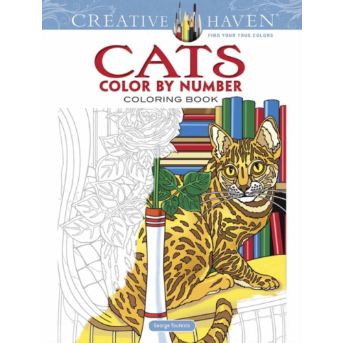 Dover publications inc. Creative Haven Cats Color by Number Coloring Book (häftad, eng)