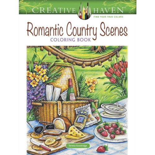 Dover publications inc. Creative Haven Romantic Country Scenes Coloring Book (häftad, eng)