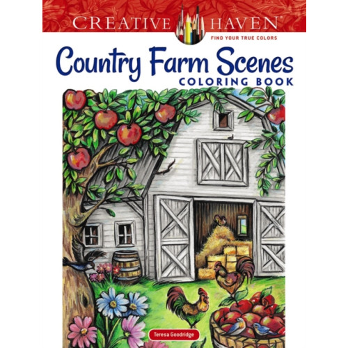 Dover publications inc. Creative Haven Country Farm Scenes Coloring Book (häftad)