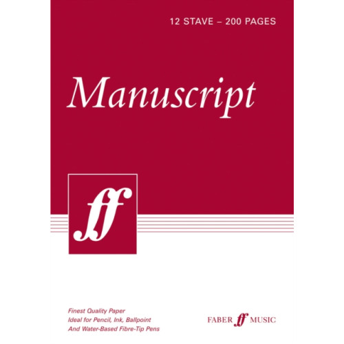 Faber Music Ltd 200-page A4 Manuscript Pad, 12-stave (häftad, eng)