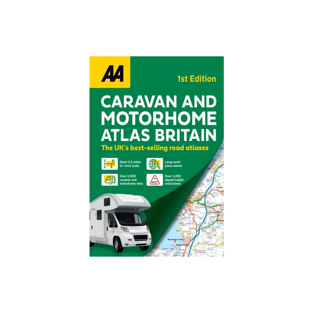 Produktbild för AA Caravan & Motorhome Atlas (häftad, eng)