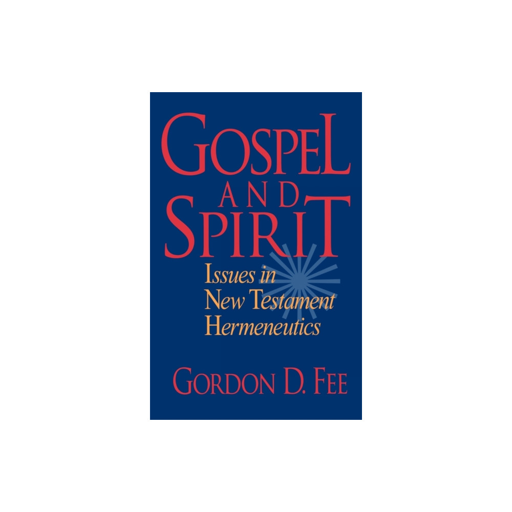 Produktbild för Gospel and Spirit – Issues in New Testament Hermeneutics (häftad, eng)