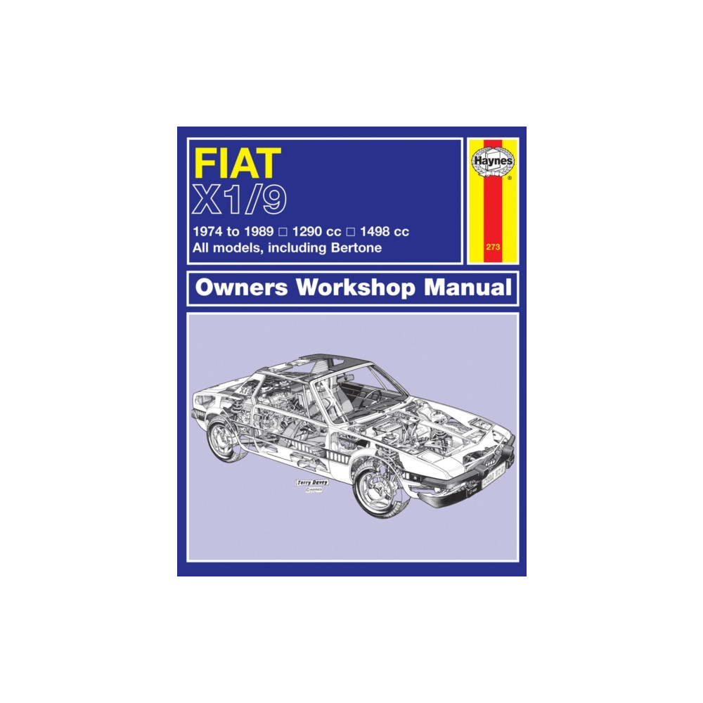 Produktbild för Fiat X1/9 (74 - 89) Haynes Repair Manual (häftad, eng)