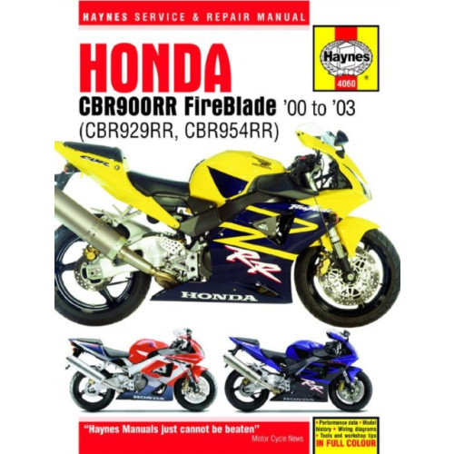 Haynes Publishing Group Honda CBR900RR FireBlade (00 - 03) Haynes Repair Manual (häftad, eng)