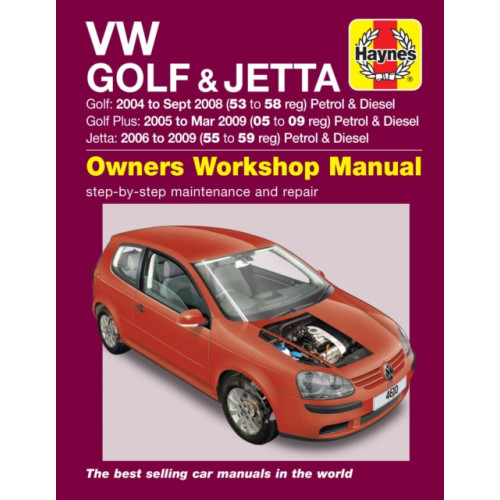 Haynes Publishing Group VW Golf (04 - Sept 08), Golf Plus (05 - Mar 09) & Jetta (06 - 09) Haynes Repair Manual (häftad, eng)