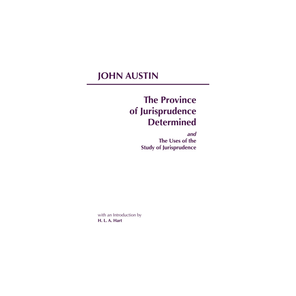 Produktbild för The Province of Jurisprudence Determined and The Uses of the Study of Jurisprudence (häftad, eng)