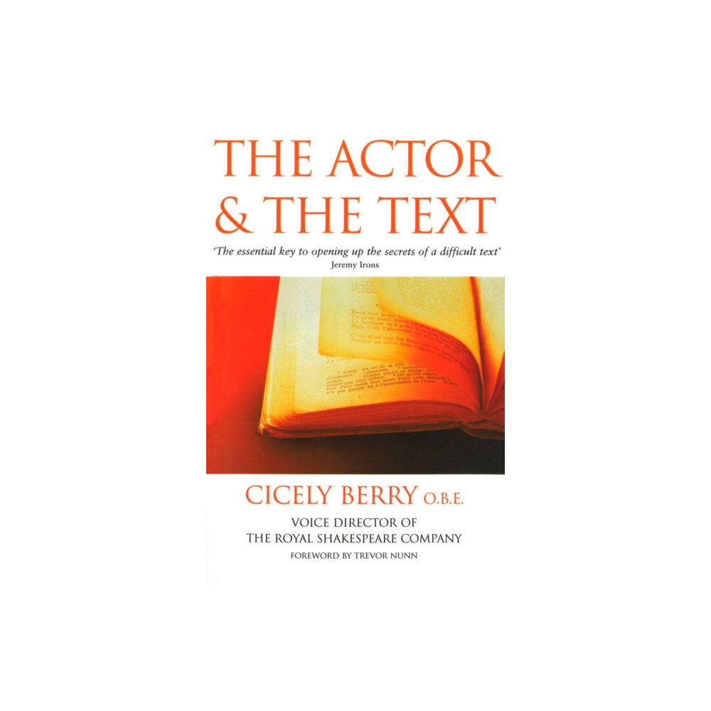 Produktbild för The Actor And The Text (häftad, eng)