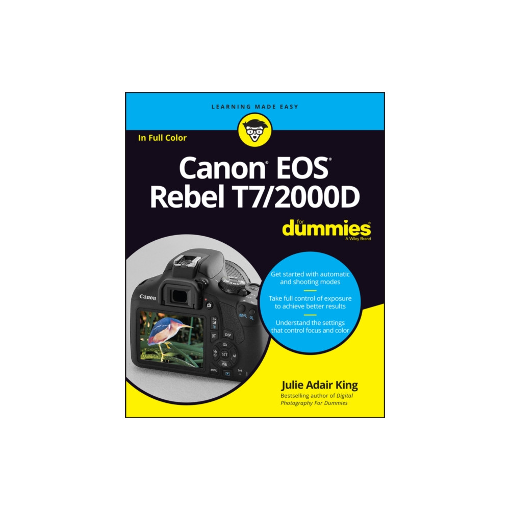 Produktbild för Canon EOS Rebel T7/2000D For Dummies (häftad, eng)