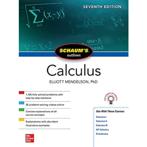 McGraw-Hill Education Schaum's Outline of Calculus, Seventh Edition (häftad, eng)