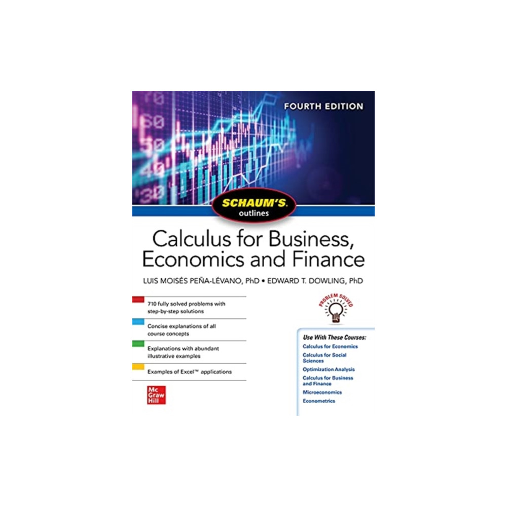 Produktbild för Schaum's Outline of Calculus for Business, Economics and Finance, Fourth Edition (häftad, eng)