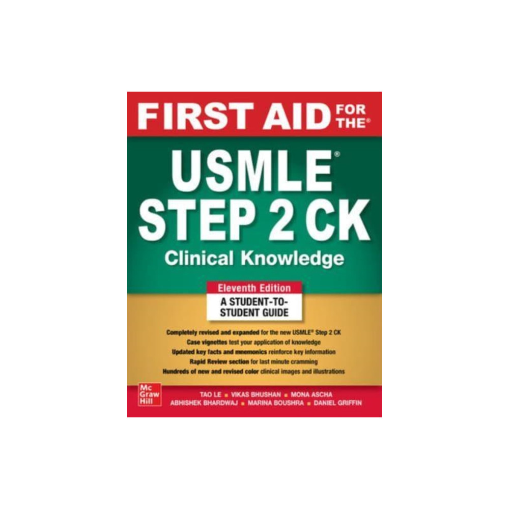 Produktbild för First Aid for the USMLE Step 2 CK, Eleventh Edition (häftad, eng)