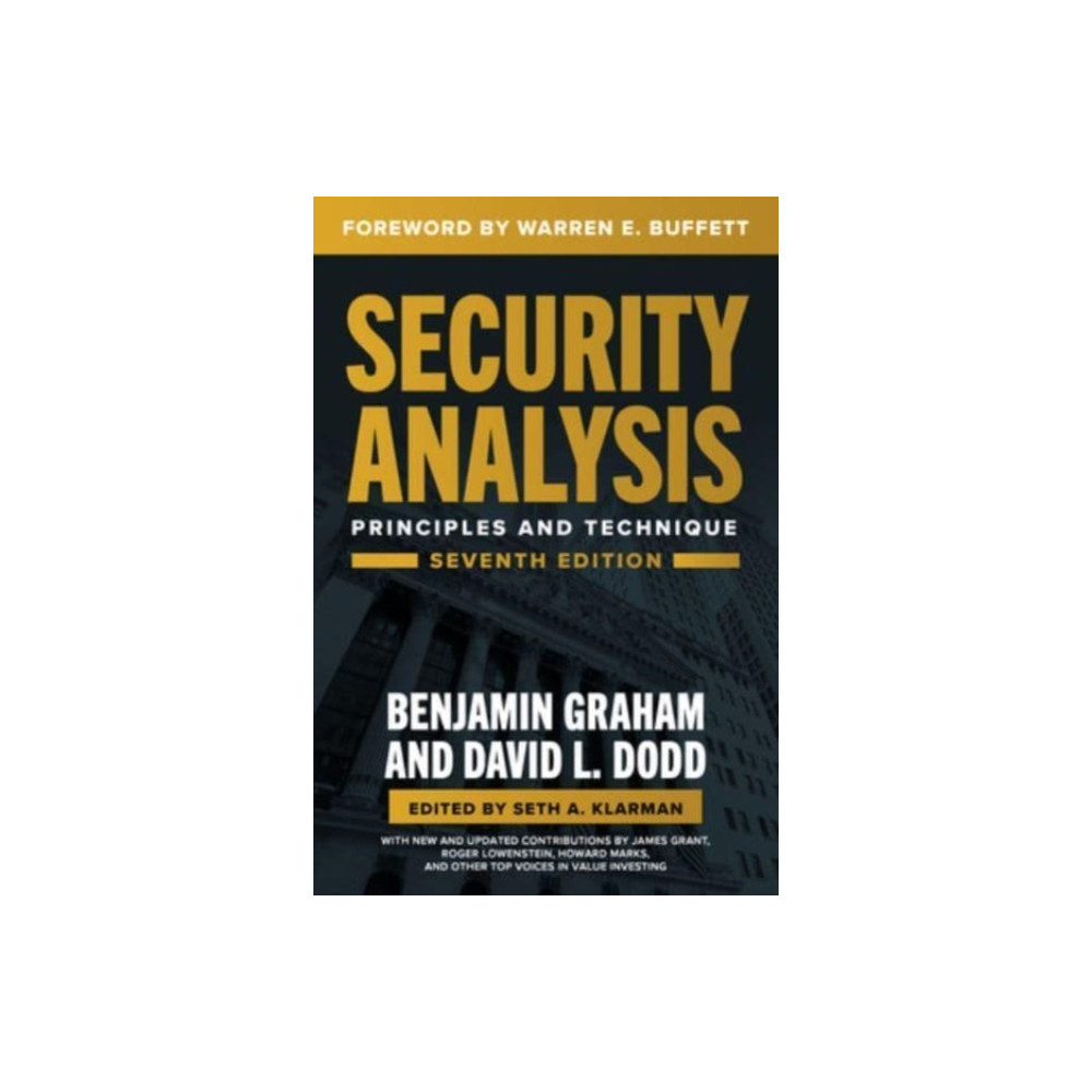 Produktbild för Security Analysis, Seventh Edition: Principles and Techniques (inbunden, eng)