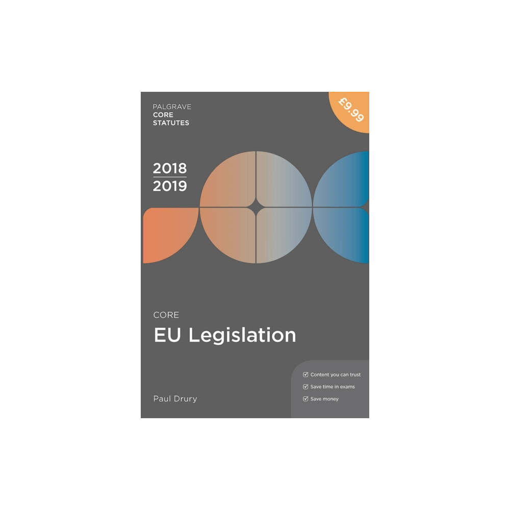 Produktbild för Core EU Legislation 2018-19 (häftad, eng)