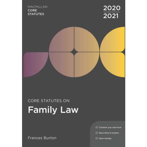 Bloomsbury Publishing PLC Core Statutes on Family Law 2020-21 (häftad, eng)
