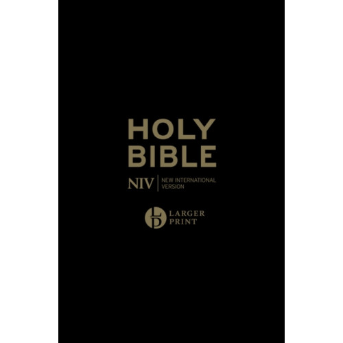 Hodder & Stoughton NIV Larger Print Personal Black Leather Bible (häftad, eng)