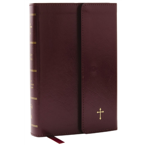 Thomas nelson publishers NKJV Compact Paragraph-Style Bible w/ 43,000 Cross References, Burgundy Leatherflex w/ Magnetic Flap, Red Letter, Comfort Print: Holy Bible, New King James Version (häftad, eng)