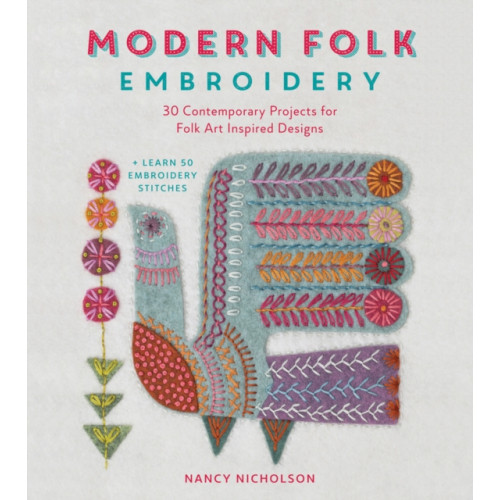 David & Charles Modern Folk Embroidery (häftad, eng)