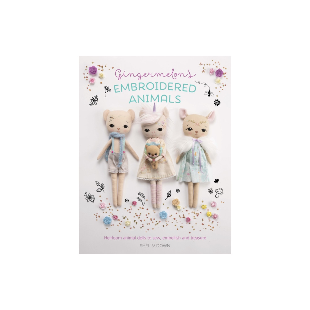 Produktbild för Gingermelon'S Embroidered Animals (häftad, eng)